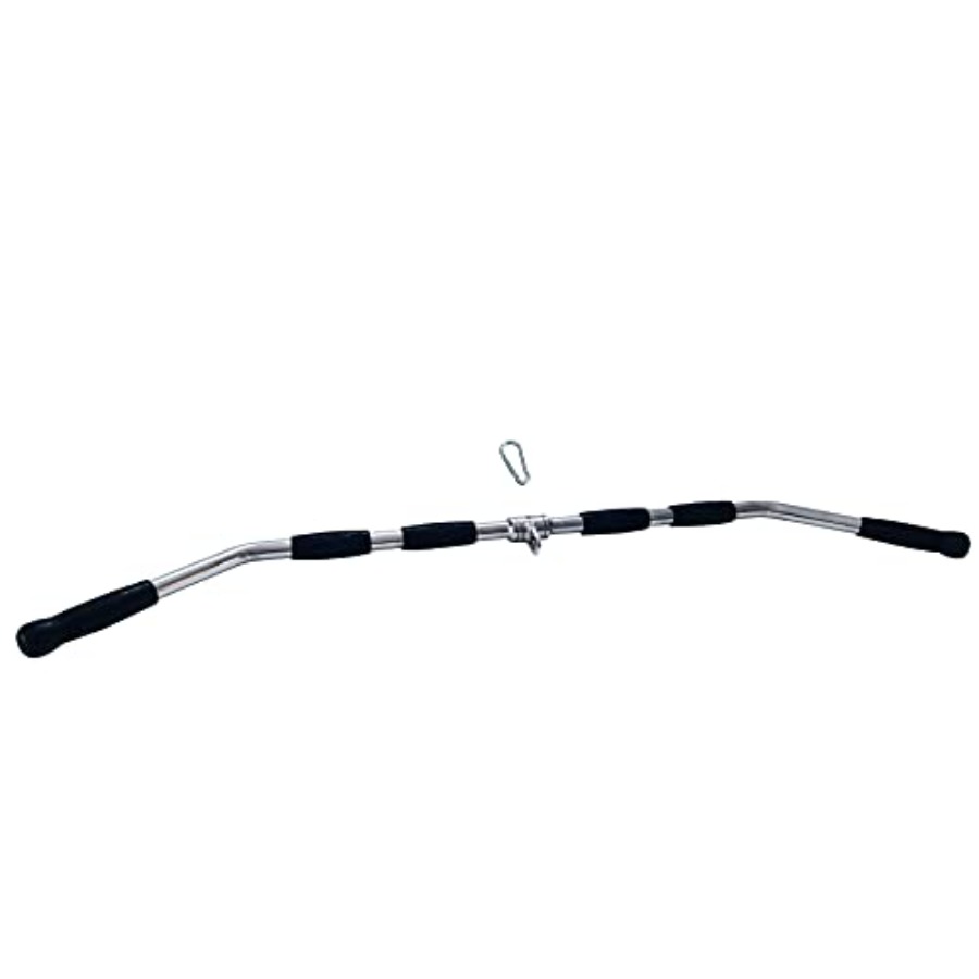 Barbell Curl Bar - Cable Machine Attachment Curl Pulldown Barbell