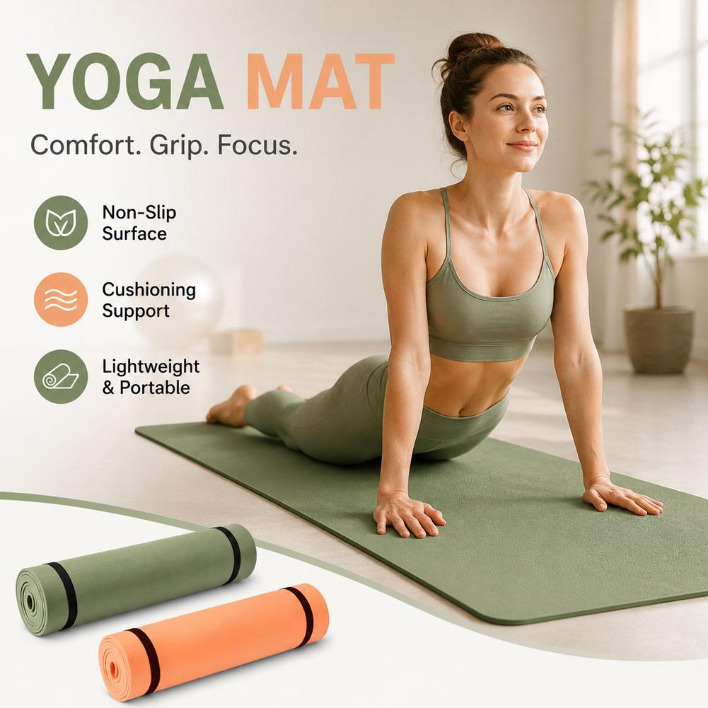 Gymnastics Mat Thick - Thick Yoga Mat Anti-skid Sports Fitness