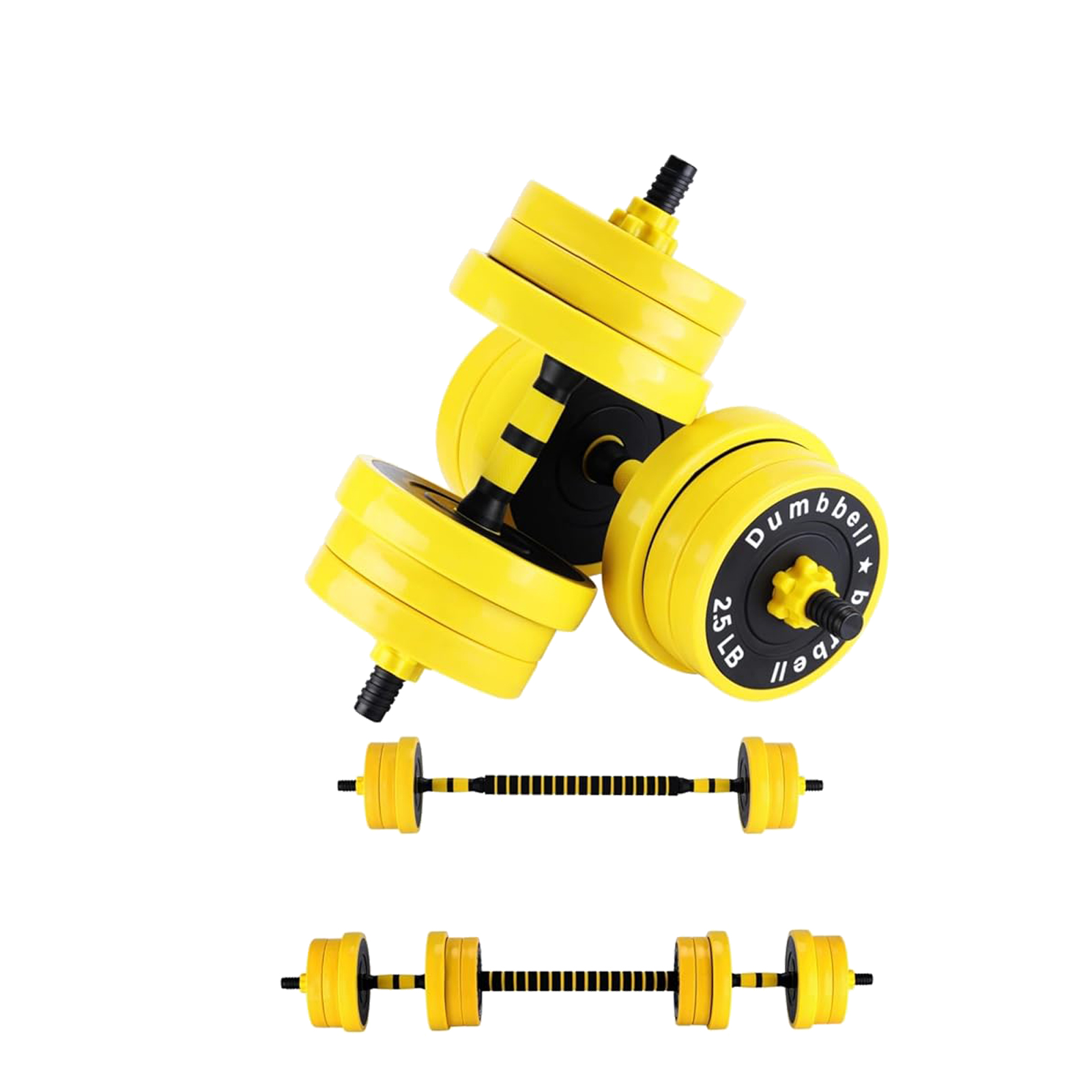 Home Gym Yellow - Adjustable Weights Set for Home Gym,