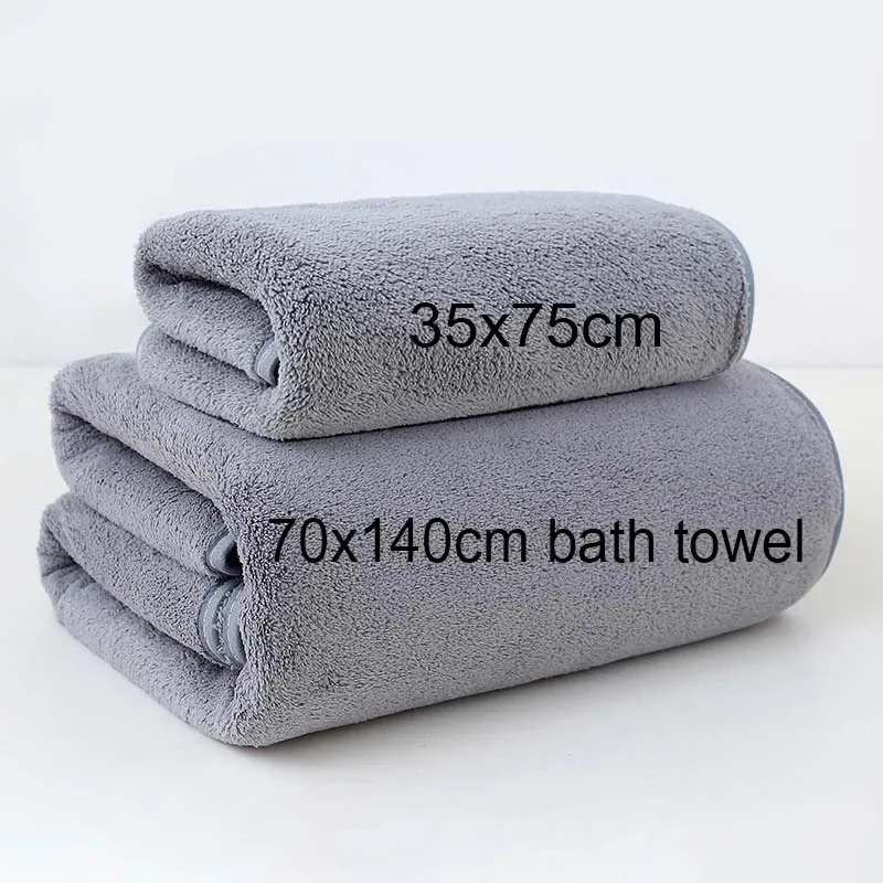 Home Gym Nala - Thick Coral Fleece Towel Set, Soft