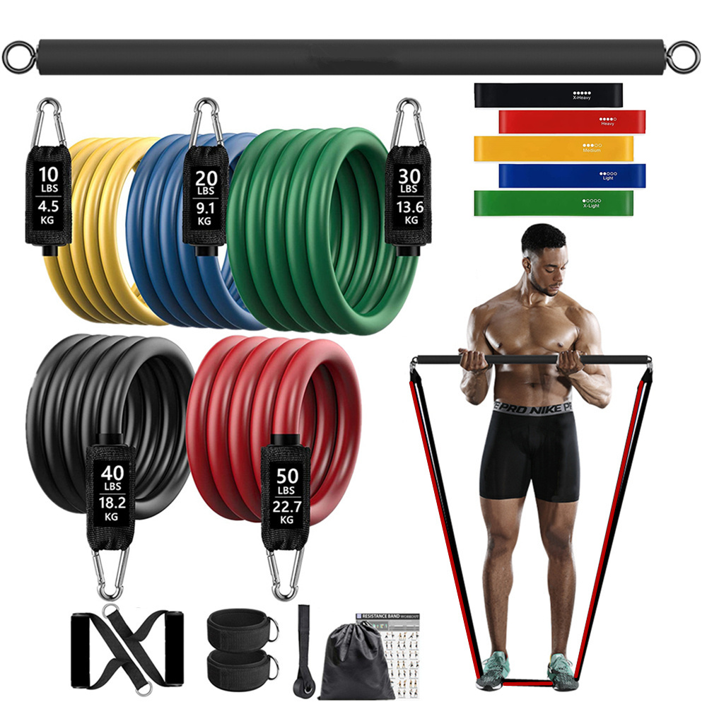 Home Gym Rig - 150lb Fitness Booty Resistance Elastic Band