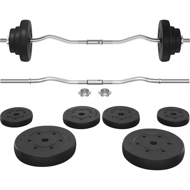 Barbell Set - Curl Bar & Weigh - Barbell Curl Bar recension och pris