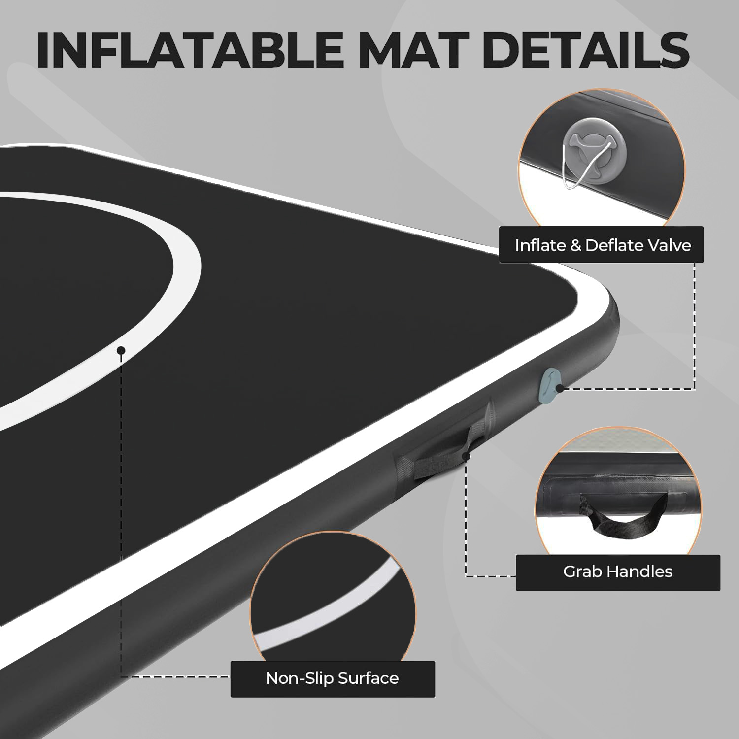 Wrestling Mat Inflatable, Mart - Gymnastics Mat Thick recension och pris