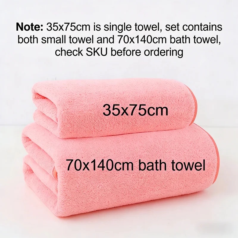 Coral Fleece Thickened Towel a - Home Gym Nala recension och pris
