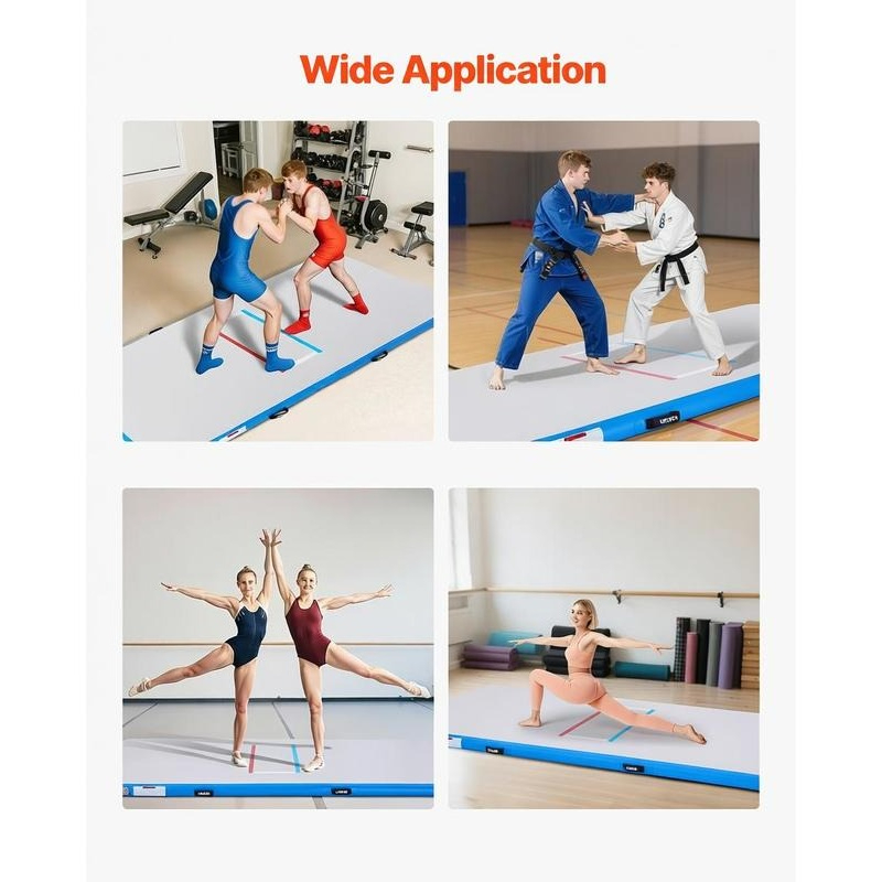 10x5 ft Wrestling Mat Inflatab - Gymnastics Mat Thick recension och pris