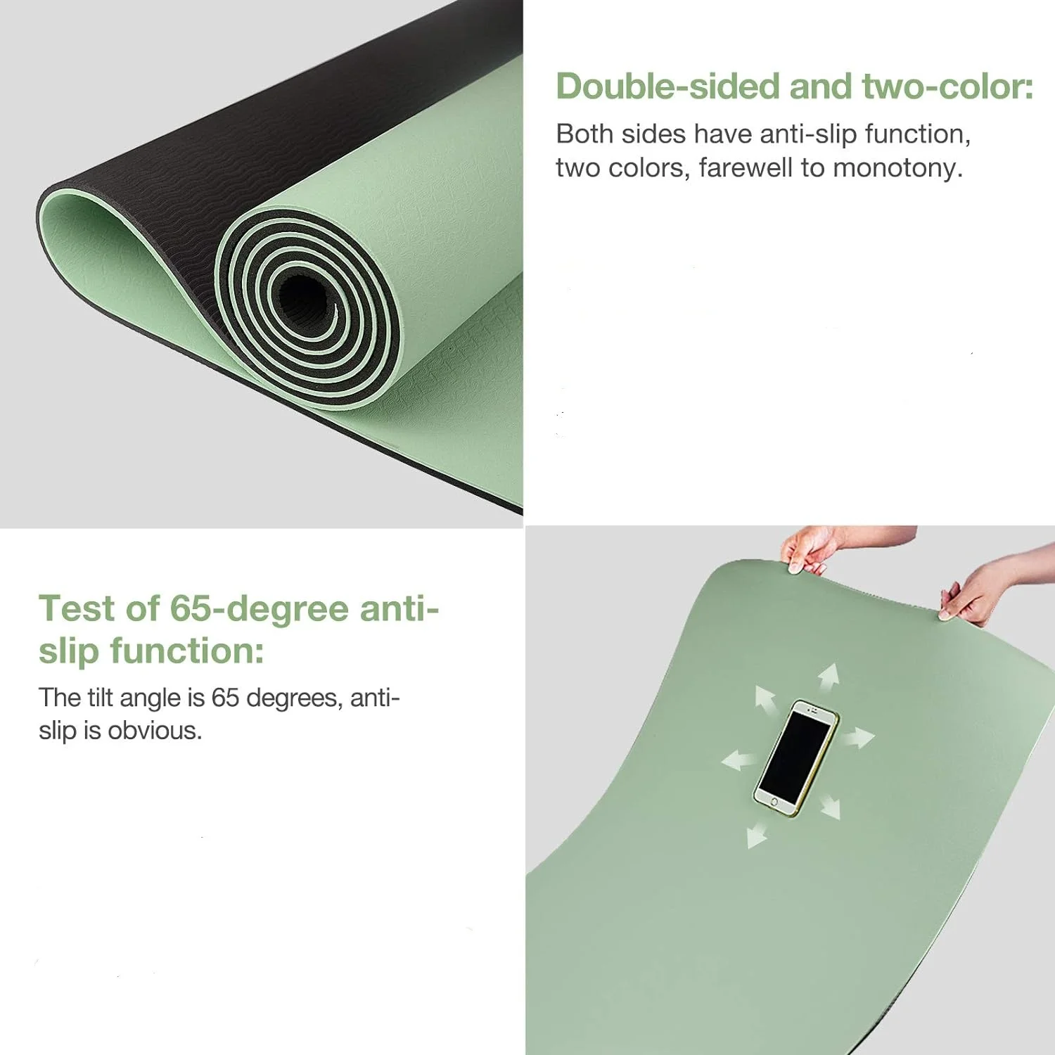 TPE yoga mat is environmentall - Gymnastics Mat Thick recension och pris