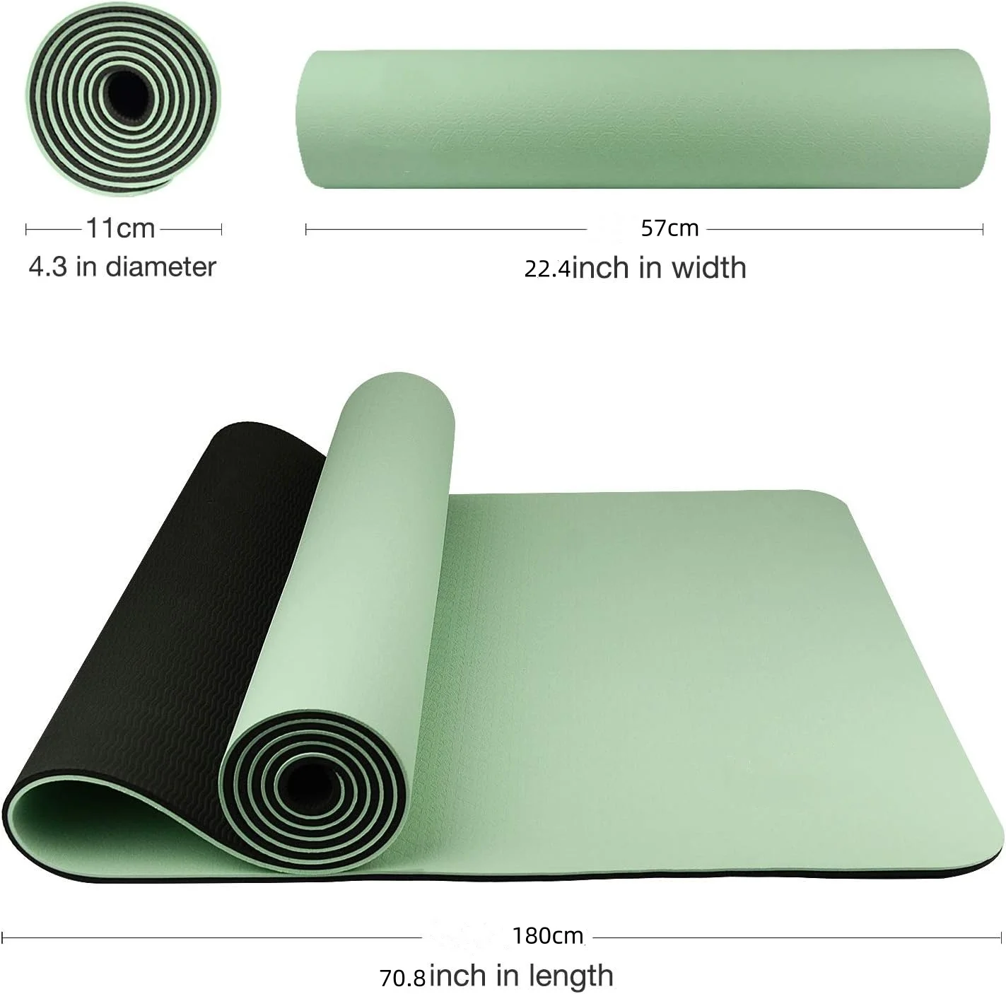 TPE yoga mat is environmentall - Gymnastics Mat Thick recension och pris
