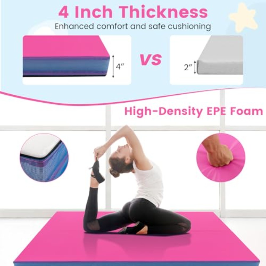 Home gym mat for aerobics yoga - Gymnastics Mat Thick recension och pris