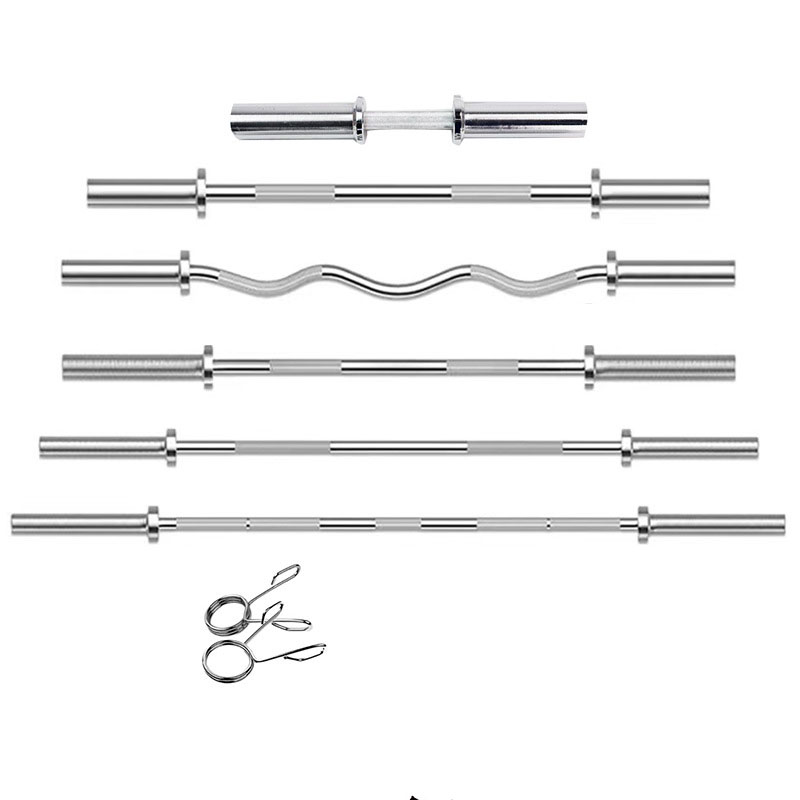 1.2m-2.2m Multi Size Cast Iron - Barbell Curl Bar recension och pris