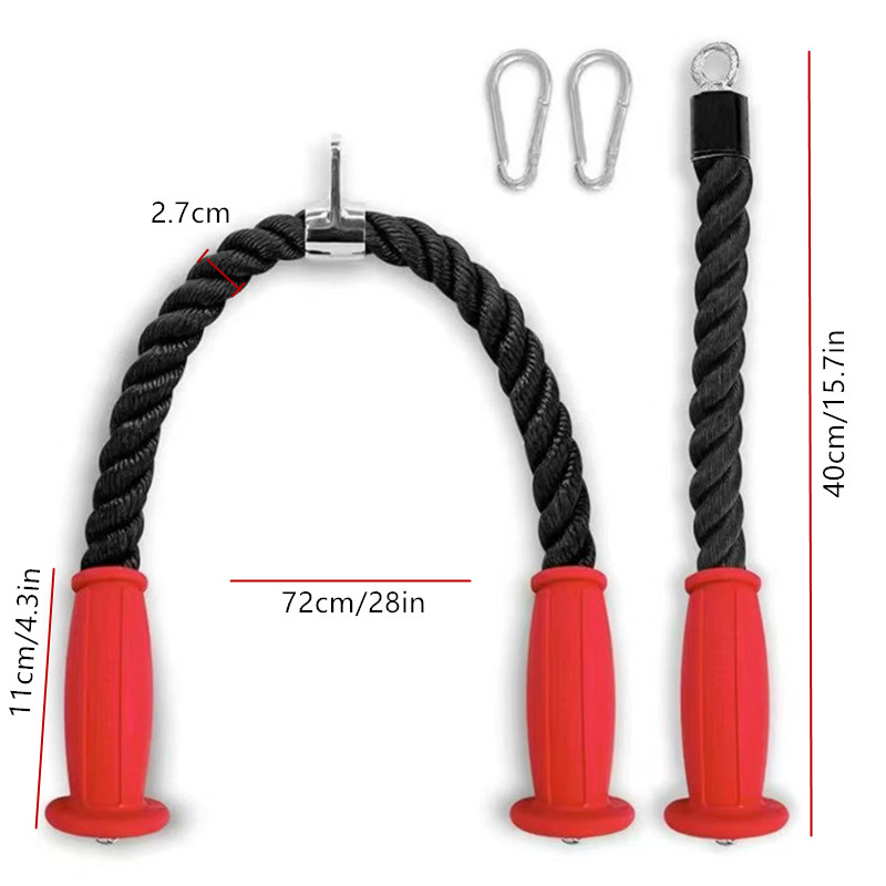 Ergonomic Tricep Ropes Non-Sli - Home Gym Hyrox recension och pris