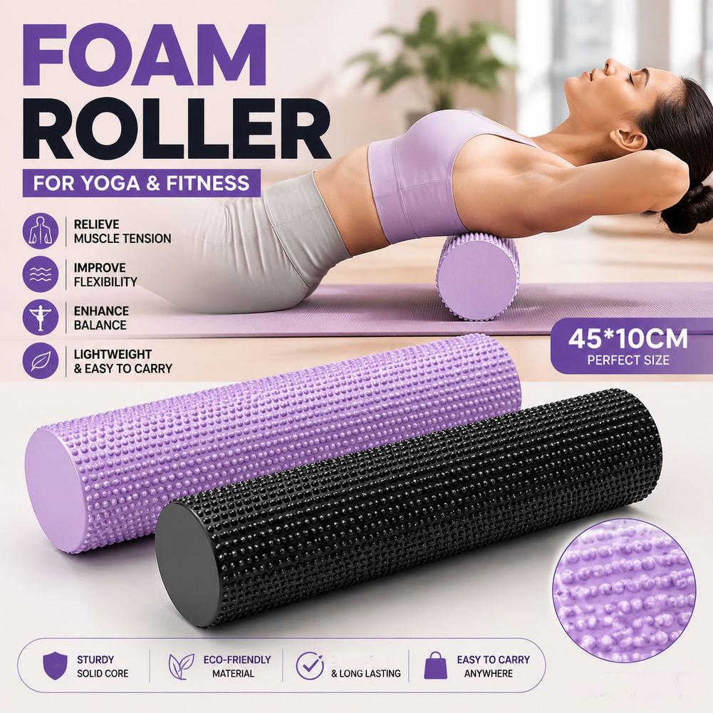 EVA High Density Yoga Foam Rol - Home Gym Pilates recension och pris