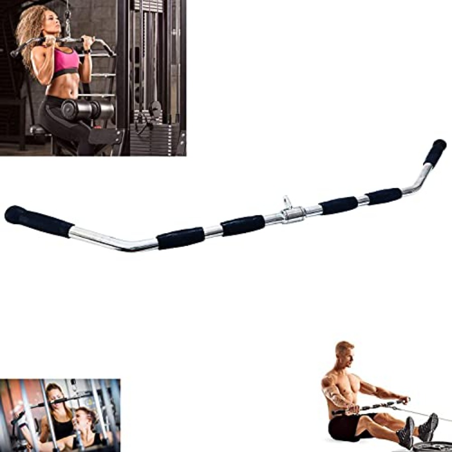 Cable Machine Attachment Curl  - Barbell Curl Bar recension och pris