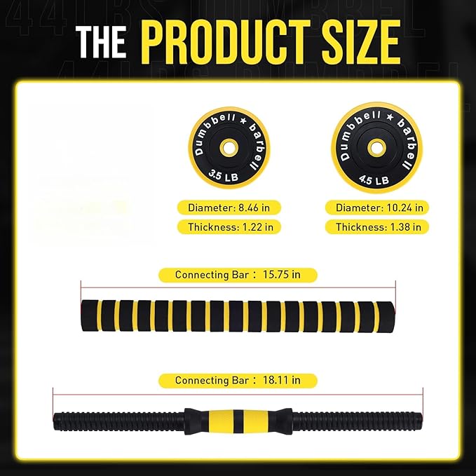 Adjustable Weights Set for Hom - Home Gym Yellow recension och pris