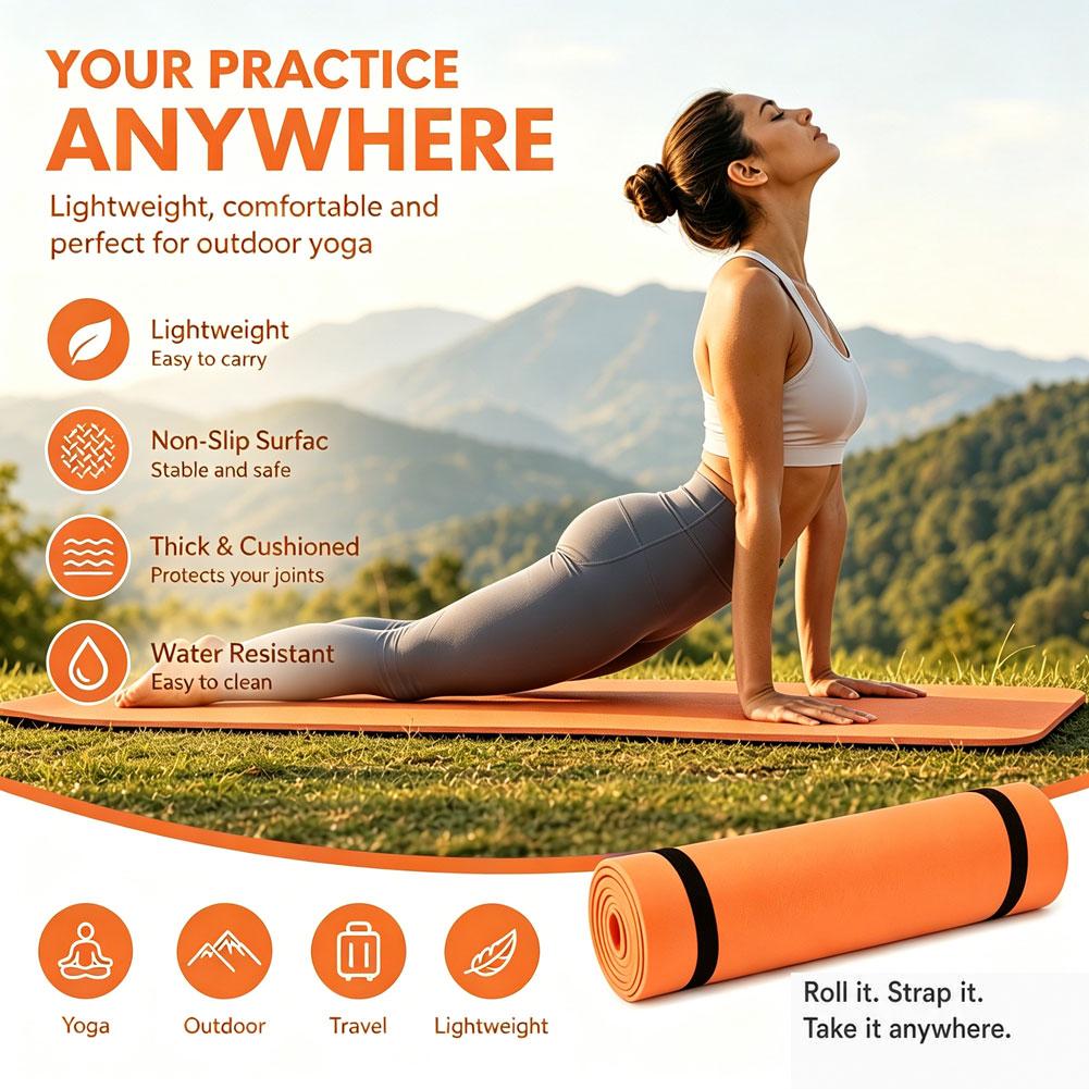 1/2Pcs Thick Yoga Mat Anti-ski - Gymnastics Mat Thick recension och pris