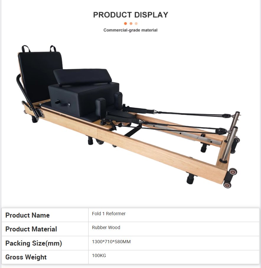 Space-Saving Foldable Oak Pila - Home Gym Pilates recension och pris